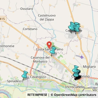 Mappa Via Don Ivo Azzali, 26022 Costa Sant'Abramo CR, Italia (3.083)