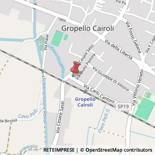 Mappa Via Cantoni, 5, 27027 Gropello Cairoli, Pavia (Lombardia)