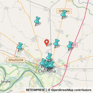 Mappa Via Ossalengo, 26100 Cremona CR, Italia (4.17455)