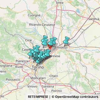 Mappa Via Regione Cravero, 10036 Settimo Torinese TO, Italia (9.8385)