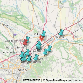 Mappa Via Regione Cravero, 10036 Settimo Torinese TO, Italia (7.99471)