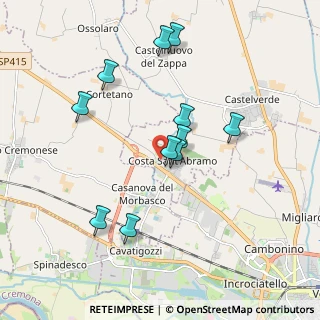Mappa Via Castelleone, 26022 Costa Sant'Abramo CR, Italia (1.76909)