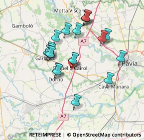 Mappa Via Vittorio Veneto, 27027 Gropello Cairoli PV, Italia (6.59)