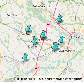 Mappa Via Vittorio Veneto, 27027 Gropello Cairoli PV, Italia (5.57333)