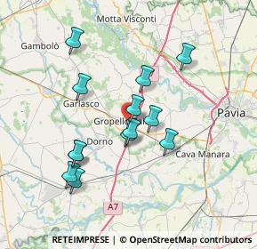 Mappa Via Vittorio Veneto, 27027 Gropello Cairoli PV, Italia (6.47538)