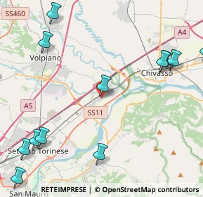 Mappa Via II Giugno, 10032 Brandizzo TO, Italia (6.2)