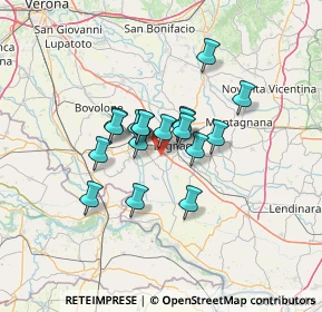 Mappa Via Bragadina, 37045 Legnago VR, Italia (9.105)