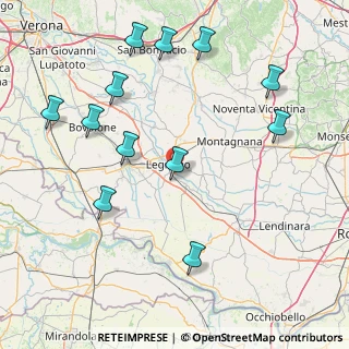Mappa Via Belfiore, 37045 Legnago VR, Italia (18.958333333333)