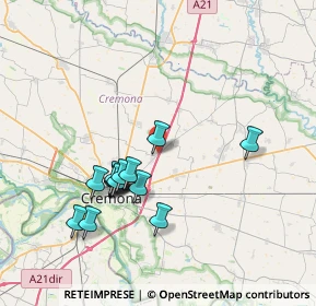 Mappa Strada Provinciale, 26043 Persico Dosimo CR, Italia (6.98357)