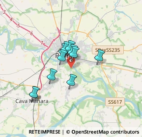 Mappa Via Chiavica sul Gravellone, 27100 Pavia PV, Italia (2.45)