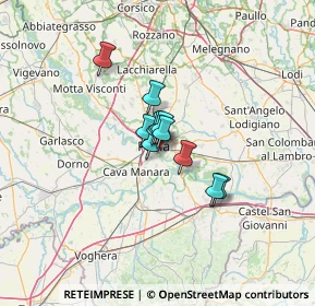 Mappa Via Chiavica sul Gravellone, 27100 Pavia PV, Italia (6.76909)