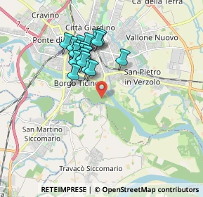 Mappa Via Chiavica sul Gravellone, 27100 Pavia PV, Italia (1.55895)