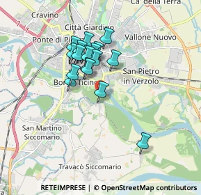 Mappa Via Chiavica sul Gravellone, 27100 Pavia PV, Italia (1.40882)