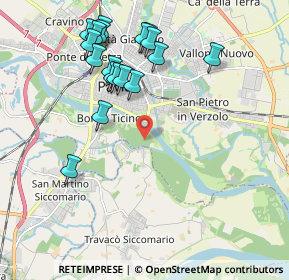 Mappa Via Chiavica sul Gravellone, 27100 Pavia PV, Italia (2.12833)