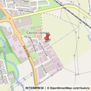 Mappa Via Frank Anna, 11, 26841 Casalpusterlengo, Lodi (Lombardia)