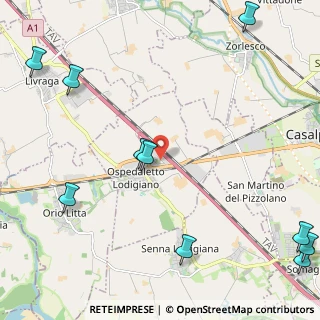 Mappa Via Marconi, 26864 Ospedaletto Lodigiano LO, Italia (3.35182)