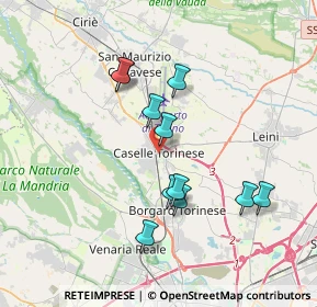 Mappa Via Gonella, 10072 Caselle Torinese TO, Italia (3.30364)