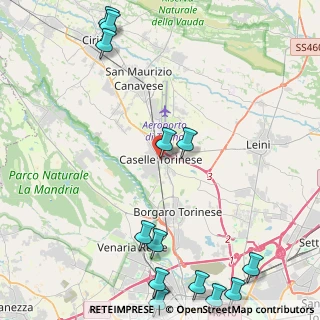 Mappa Via Gonella, 10072 Caselle Torinese TO, Italia (6.30923)