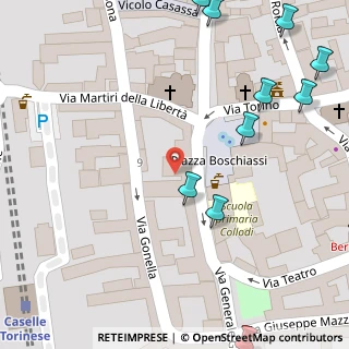 Mappa Via Gonella, 10072 Caselle Torinese TO, Italia (0.131)