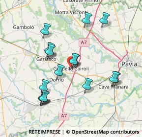 Mappa Via Libertà, 27027 Gropello Cairoli PV, Italia (7.51118)