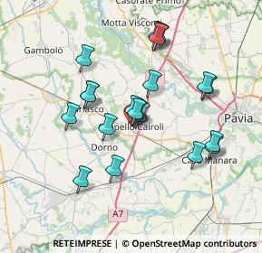 Mappa Via Libertà, 27027 Gropello Cairoli PV, Italia (6.495)