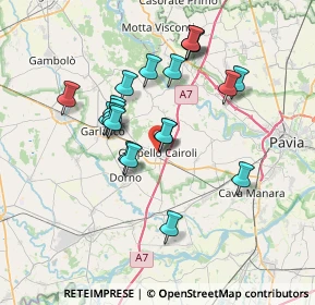 Mappa Via Libertà, 27027 Gropello Cairoli PV, Italia (6.356)