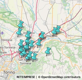 Mappa 10032 Brandizzo TO, Italia (7.19947)