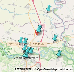 Mappa Via Casale, 15030 Villanova Monferrato AL, Italia (4.055)