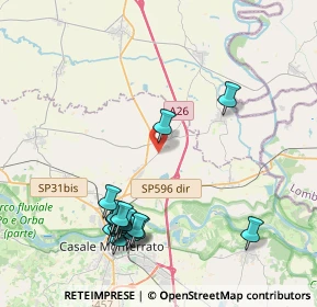 Mappa Via Casale, 15030 Villanova Monferrato AL, Italia (4.58063)