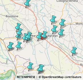 Mappa Via Pisane Righette, 37045 Legnago VR, Italia (8.7675)