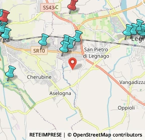 Mappa Via Pisane Righette, 37045 Legnago VR, Italia (3.315)