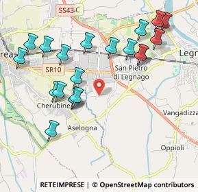 Mappa Via Pisane Righette, 37045 Legnago VR, Italia (2.155)