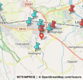 Mappa Via Pisane Righette, 37045 Legnago VR, Italia (2.70467)