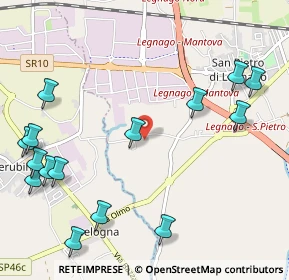 Mappa Via Pisane Righette, 37045 Legnago VR, Italia (1.37667)