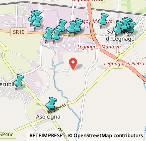 Mappa Via Pisane Righette, 37045 Legnago VR, Italia (1.327)