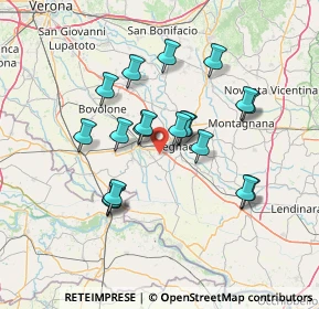 Mappa Via Pisane Righette, 37045 Legnago VR, Italia (12.33263)