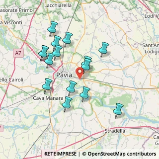 Mappa Via Francesco Pecchio, 27100 Pavia PV, Italia (7.13267)