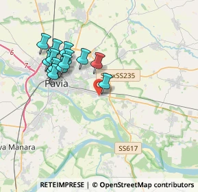 Mappa Via Pietro Fondrini, 27100 Pavia PV, Italia (3.555)