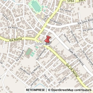Mappa Via XXVIII Aprile, 17, 35047 Solesino, Padova (Veneto)