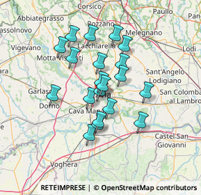 Mappa Via Cà Bella, 27100 Pavia PV, Italia (10.92)