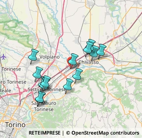 Mappa SP 220, 10032 Brandizzo TO, Italia (6.65571)