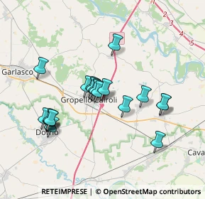 Mappa Viale C. B. Zanotti, 27027 Gropello Cairoli PV, Italia (3.1995)