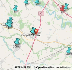 Mappa Viale C. B. Zanotti, 27027 Gropello Cairoli PV, Italia (6.622)