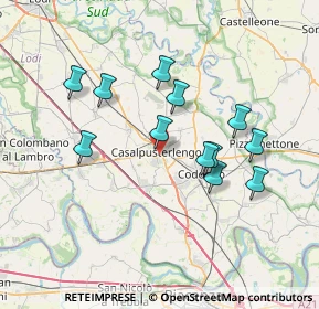 Mappa Via Rimembranze, 26841 Casalpusterlengo LO, Italia (6.52083)