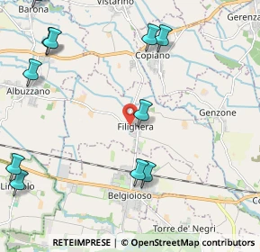 Mappa Via Guglielmo Marconi, 27010 Filighera PV, Italia (2.81455)
