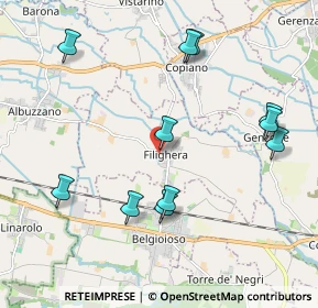 Mappa Via Guglielmo Marconi, 27010 Filighera PV, Italia (2.18273)