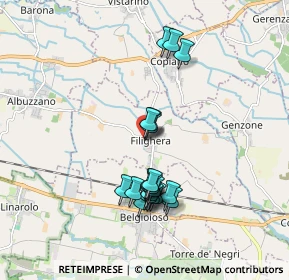 Mappa Via Guglielmo Marconi, 27010 Filighera PV, Italia (1.642)