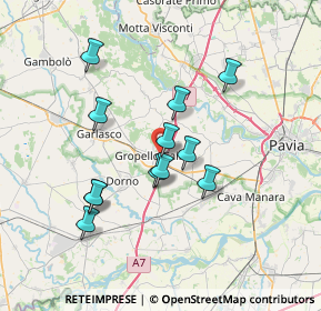 Mappa Via F. Cappa, 27027 Gropello Cairoli PV, Italia (6.20167)