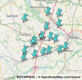 Mappa Via F. Cappa, 27027 Gropello Cairoli PV, Italia (6.75824)