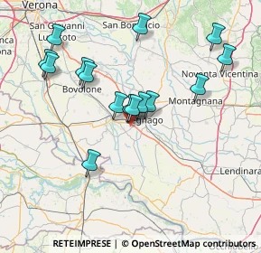 Mappa Via Pisane Righette n° 47 Legnago, 37045 Legnago VR, Italia (14.59133)